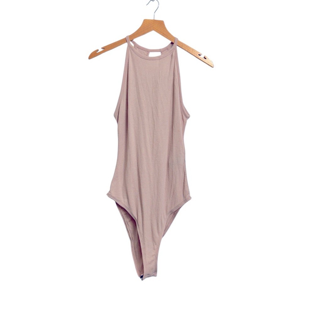 H&M Muted Pink Sleeveless, Open Back Bodysuit